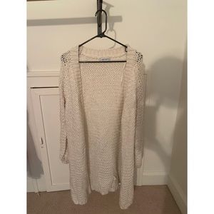 Showpo white knit cardigan